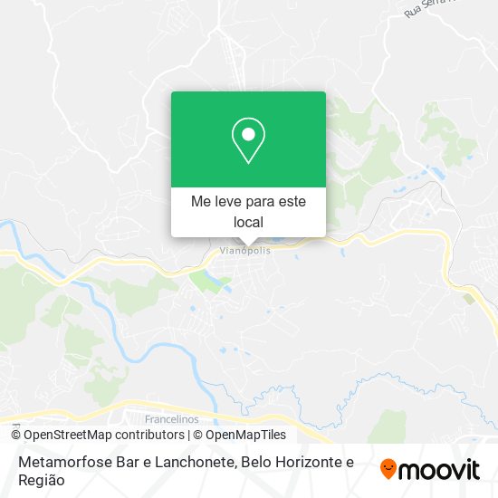 Metamorfose Bar e Lanchonete mapa