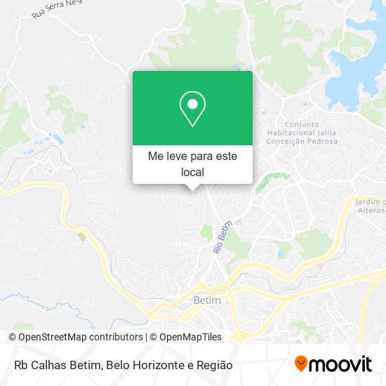 Rb Calhas Betim mapa