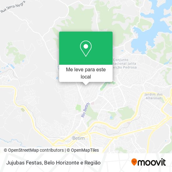 Jujubas Festas mapa