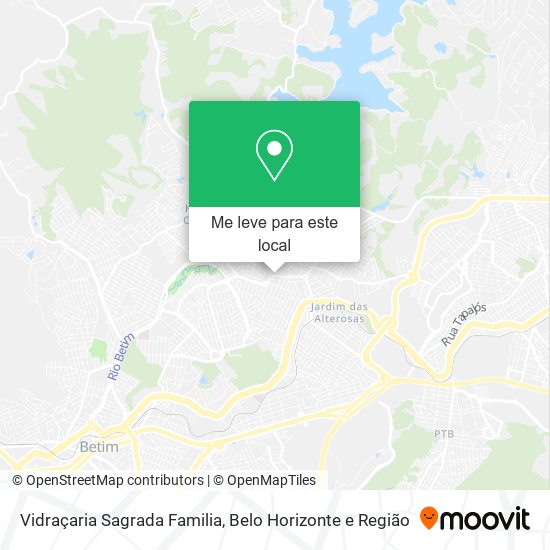 Vidraçaria Sagrada Familia mapa