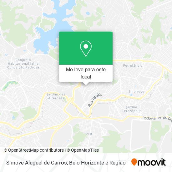 Simove Aluguel de Carros mapa