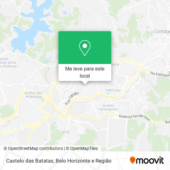 Castelo das Batatas mapa