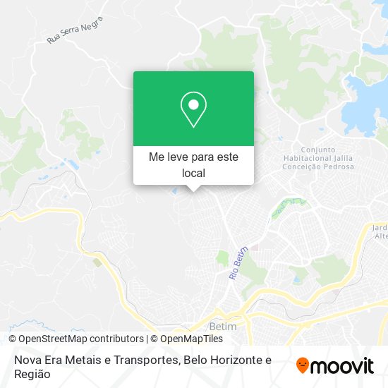 Nova Era Metais e Transportes mapa