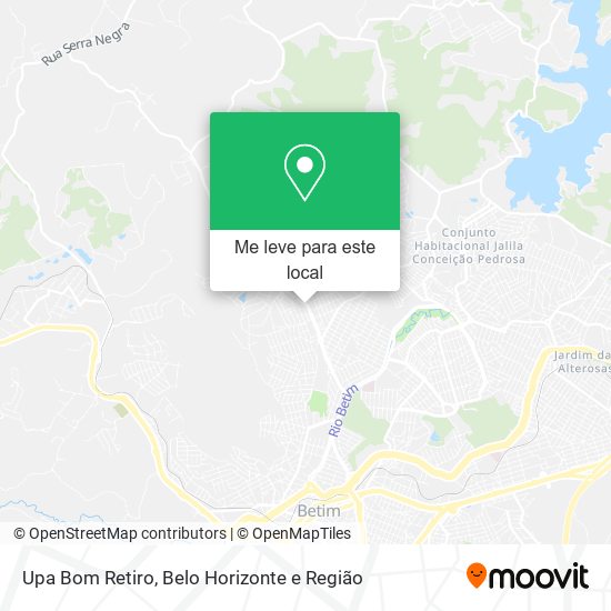 Upa Bom Retiro mapa