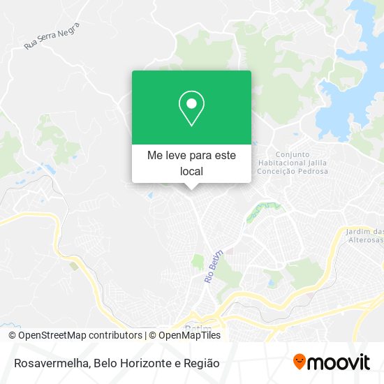 Rosavermelha mapa