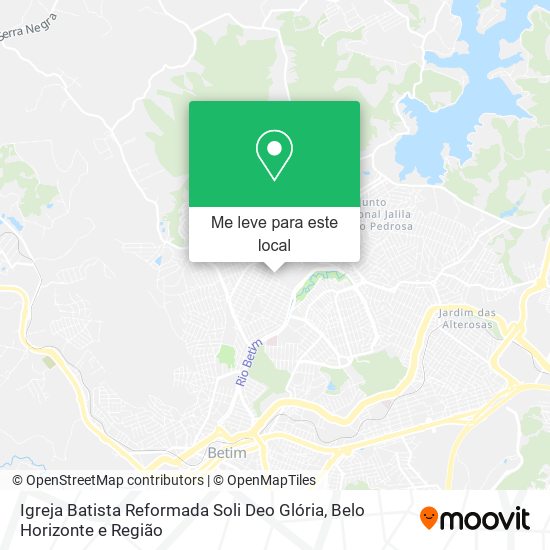 Igreja Batista Reformada Soli Deo Glória mapa