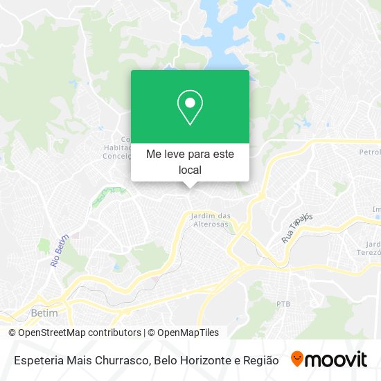 Espeteria Mais Churrasco mapa