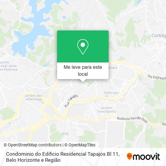 Condominio do Edificio Residencial Tapajos Bl 11 mapa