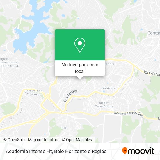 Academia Intense Fit mapa