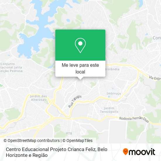 Centro Educacional Projeto Crianca Feliz mapa