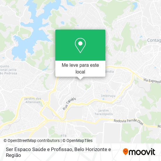 Ser Espaco Saúde e Profissao mapa