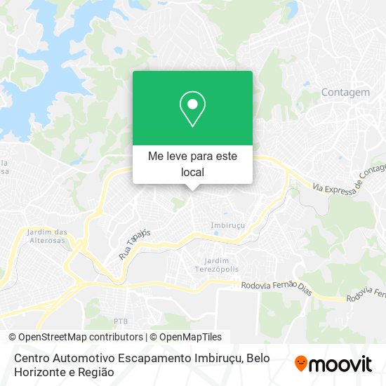 Centro Automotivo Escapamento Imbiruçu mapa