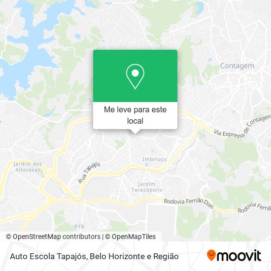 Auto Escola Tapajós mapa