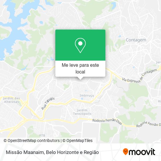 Missão Maanaim mapa