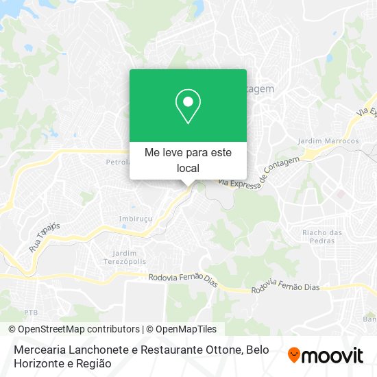 Mercearia Lanchonete e Restaurante Ottone mapa