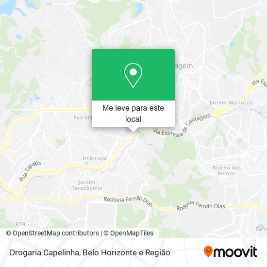 Drogaria Capelinha mapa