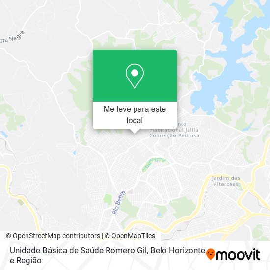 Unidade Básica de Saúde Romero Gil mapa