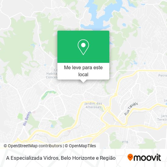 A Especializada Vidros mapa