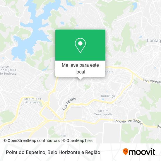 Point do Espetino mapa