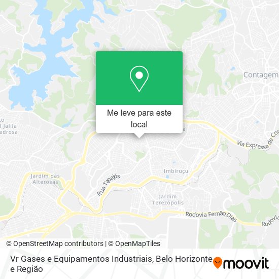 Vr Gases e Equipamentos Industriais mapa
