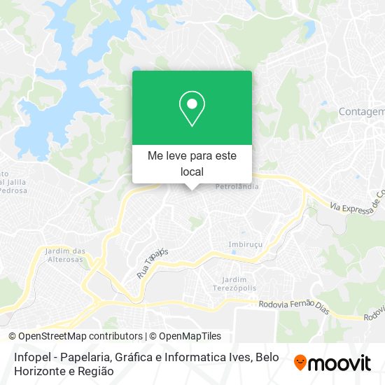 Infopel - Papelaria, Gráfica e Informatica Ives mapa
