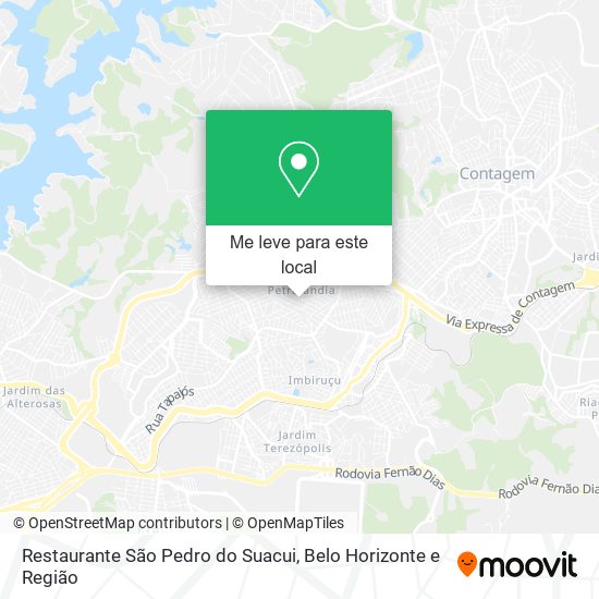 Restaurante São Pedro do Suacui mapa