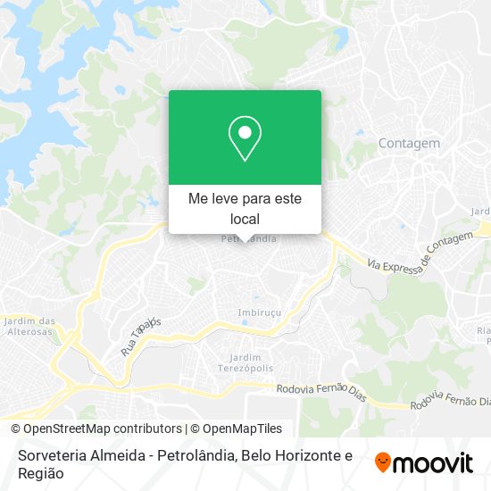 Sorveteria Almeida - Petrolândia mapa