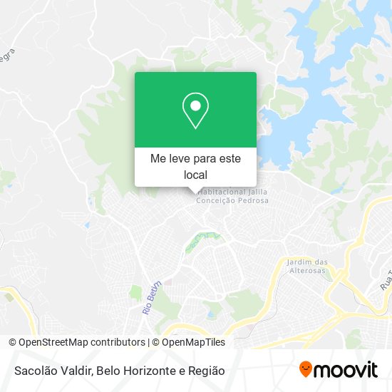Sacolão Valdir mapa