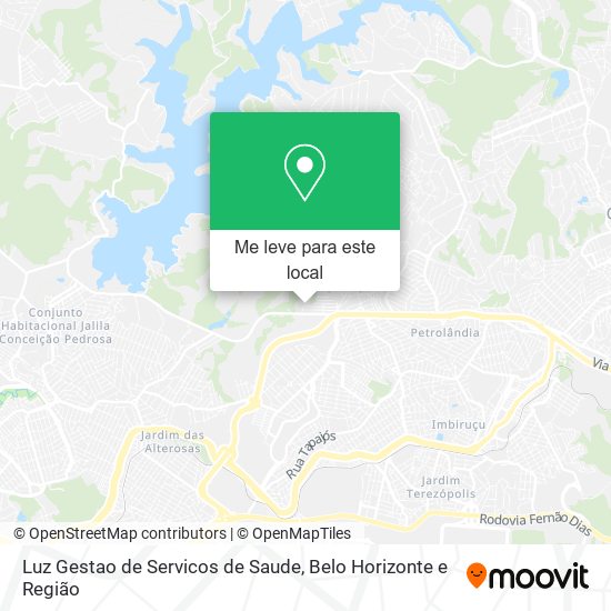 Luz Gestao de Servicos de Saude mapa