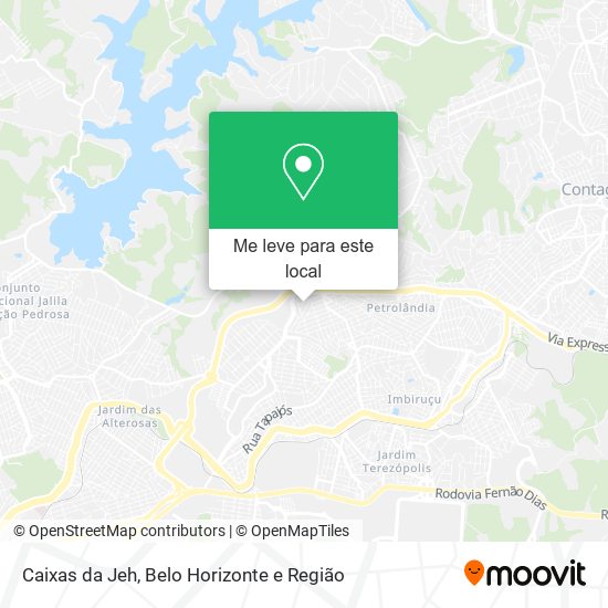 Caixas da Jeh mapa