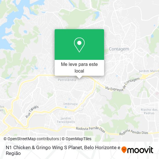 N1 Chicken & Gringo Wing S Planet mapa