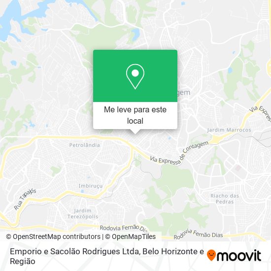 Emporio e Sacolão Rodrigues Ltda mapa
