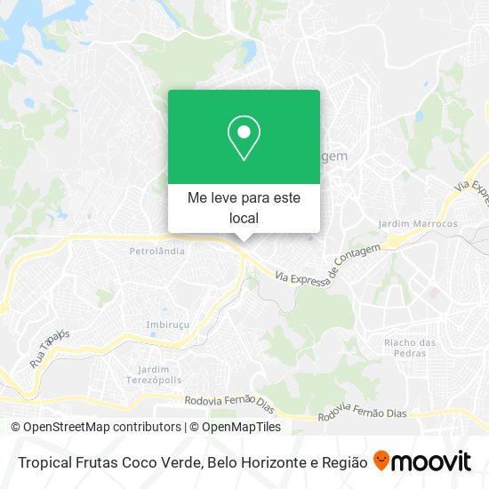Tropical Frutas Coco Verde mapa