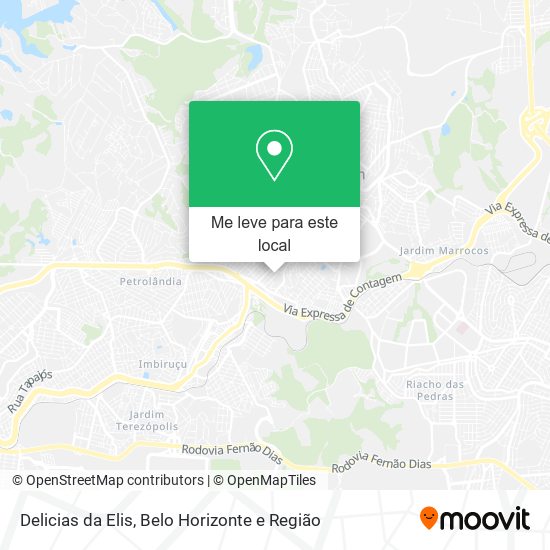 Delicias da Elis mapa