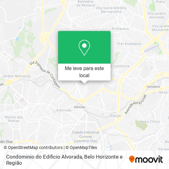 Condominio do Edificio Alvorada mapa