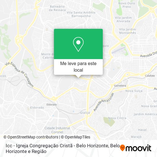 Icc - Igreja Congregação Cristã - Belo Horizonte mapa