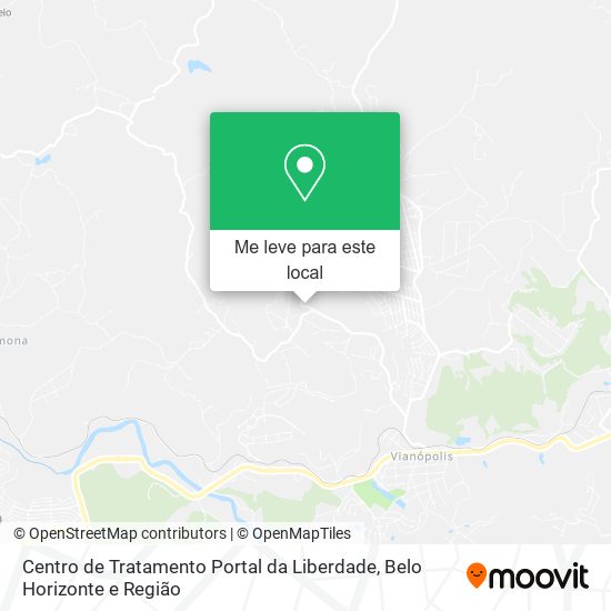Centro de Tratamento Portal da Liberdade mapa