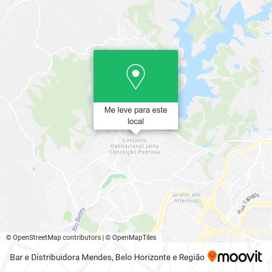 Bar e Distribuidora Mendes mapa