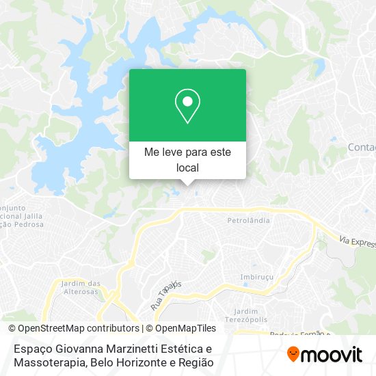 Espaço Giovanna Marzinetti Estética e Massoterapia mapa