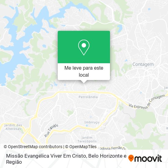 Missão Evangélica Viver Em Cristo mapa
