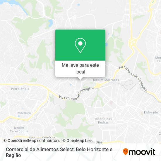 Comercial de Alimentos Select mapa