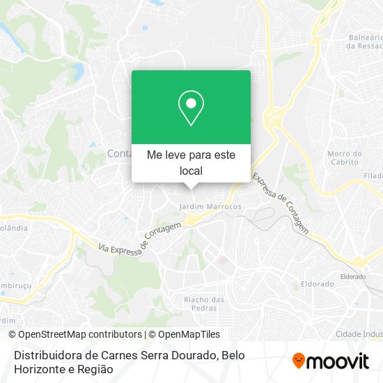 Distribuidora de Carnes Serra Dourado mapa