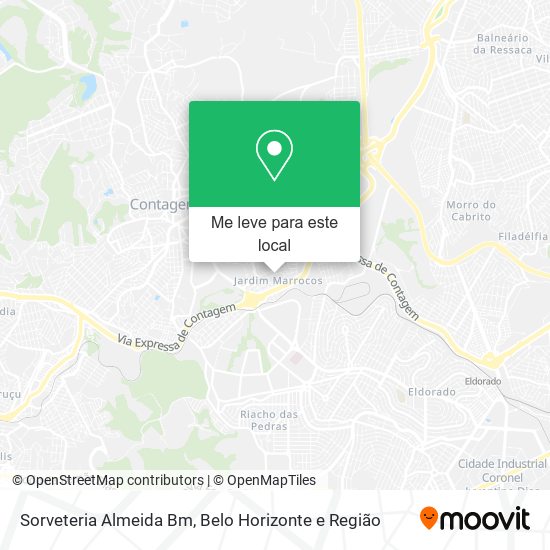 Sorveteria Almeida Bm mapa