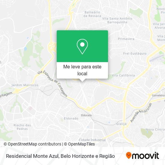 Residencial Monte Azul mapa