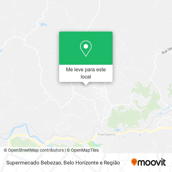 Supermecado Bebezao mapa