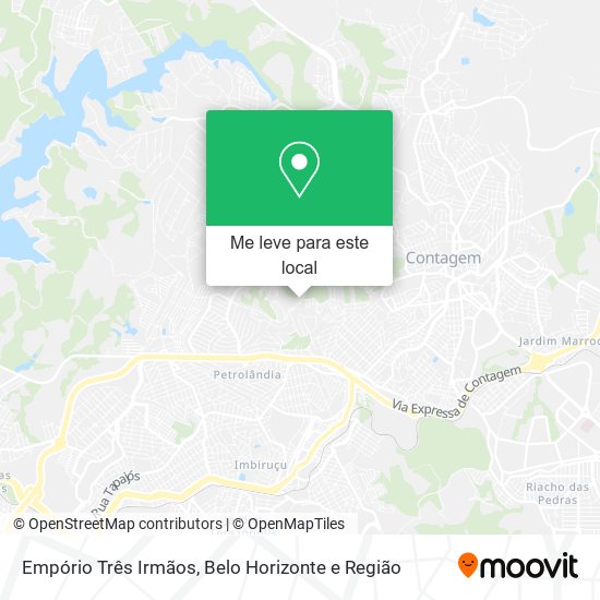 Empório Três Irmãos mapa