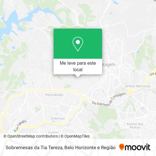 Sobremesas da Tia Tereza mapa