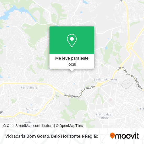 Vidracaria Bom Gosto mapa