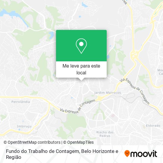 Fundo do Trabalho de Contagem mapa