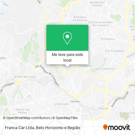 Franca Car Ltda mapa